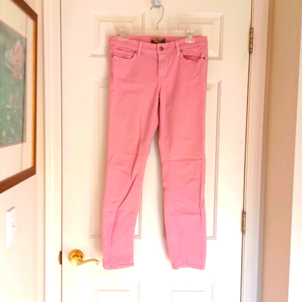 PAIGE ROSE PINK PEG SKINNY JEANS SIZE 29